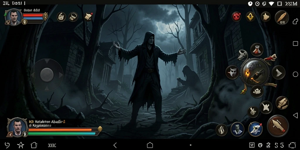 Screenshot gameplay yang menegangkan di 33L.