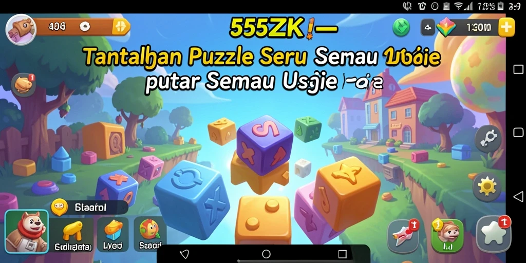 Tampilan gameplay puzzle seru di 555ZK