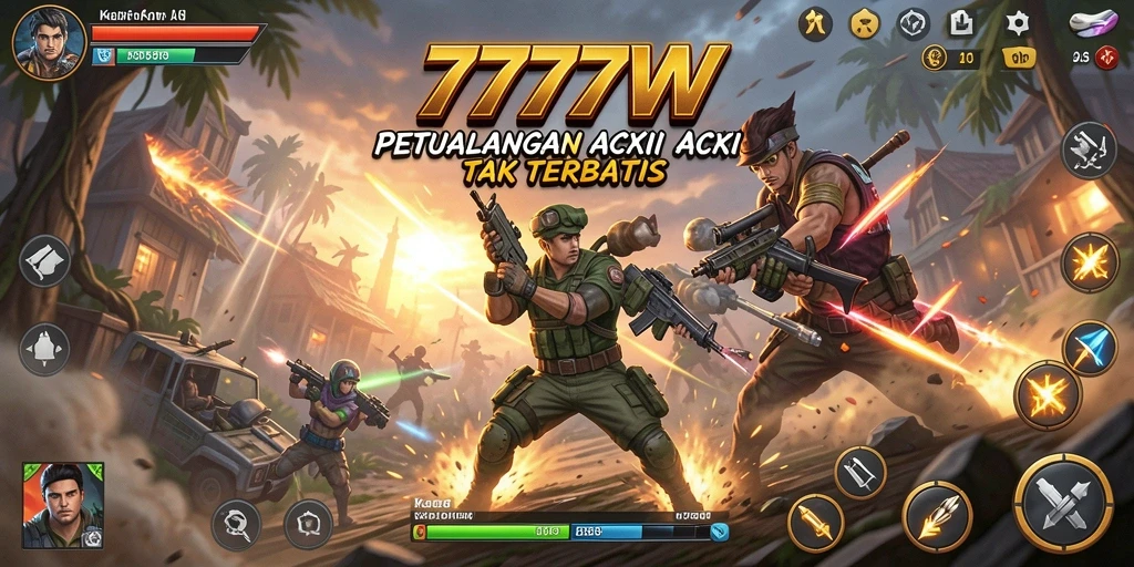 Screenshot gameplay <strong>7777W</strong> yang penuh aksi seru dan menegangkan.