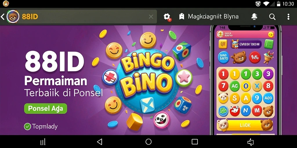 Screenshot gameplay Bingo yang mengasyikkan dalam aplikasi 88ID.