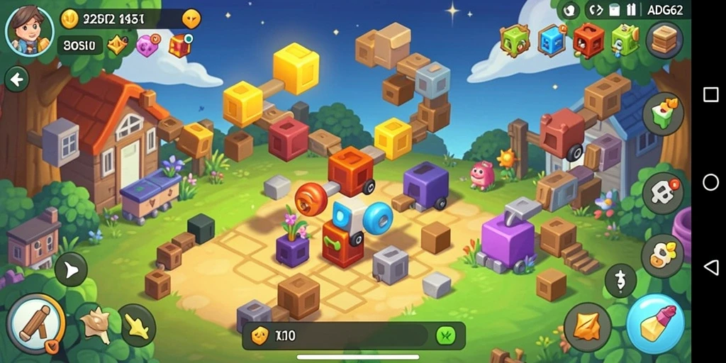Tampilan gameplay ADG62 yang menantang dan seru.