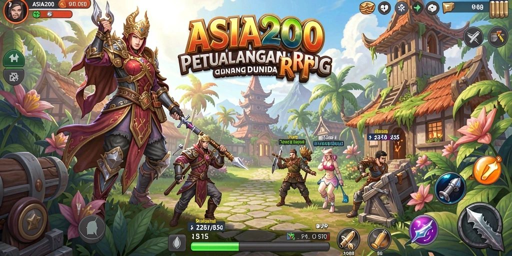 Gameplay epik ASIA200 dengan pertempuran taktis yang mendebarkan.