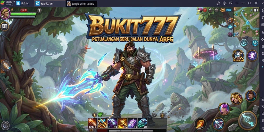 Tampilan gameplay ARPG BUKIT777 yang mengesankan dan dinamis.