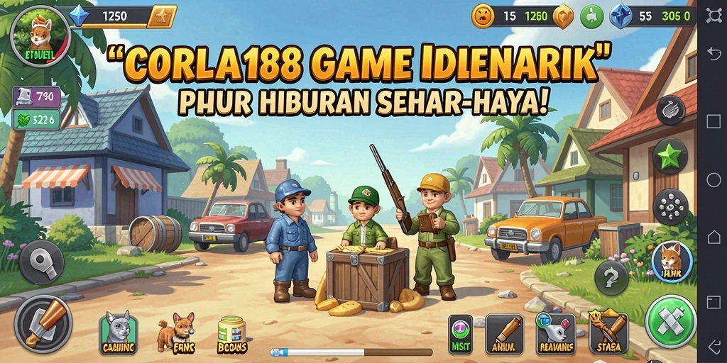Tampilan gameplay menarik dari CORLA188 dalam genre Idle.