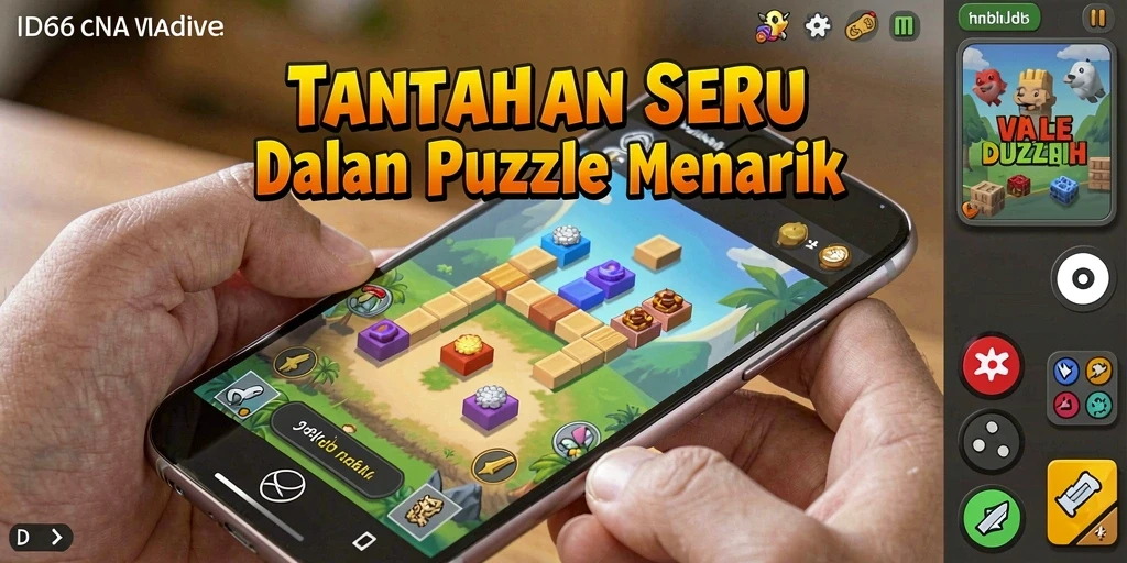 Screenshot ID66 menampilkan gameplay puzzle yang menantang dan menarik.