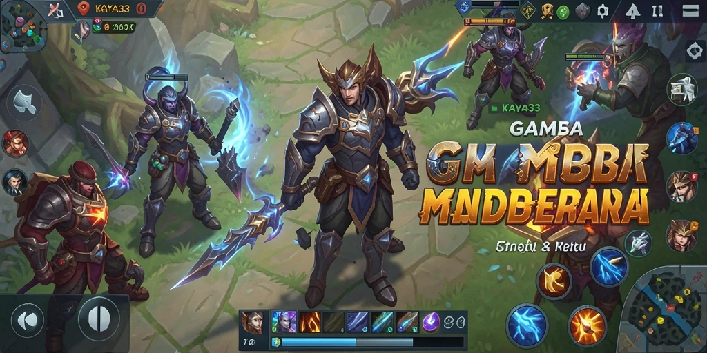 Tampilan gameplay seru dari KAYA33 di arena MOBA.