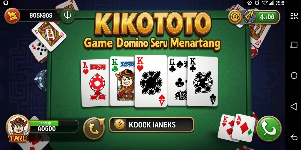 Screenshot gameplay KIKOTOTO yang menunjukkan aksi seru dalam permainan Domino.