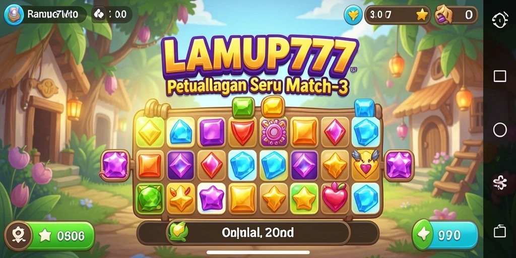 Tampilan gameplay LAMPU777 yang seru dan menantang di setiap level.