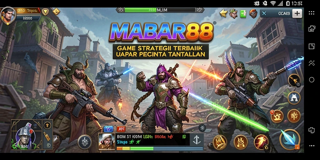 Screenshot menunjukkan aksi mendebarkan dalam gameplay strategi MABAR88.