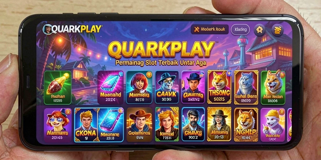 Tangkapan layar gameplay QUARKPLAY yang menampilkan keseruan permainan slot.