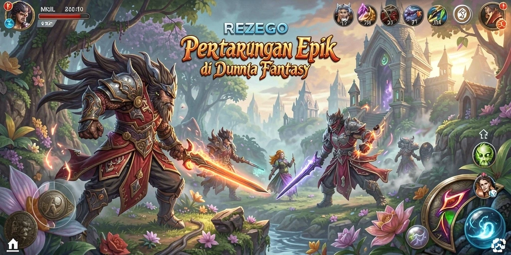 Gameplay seru dalam dunia fantasi yang memukau.