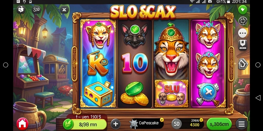 Tampilan gameplay S80 dengan animasi slot yang memukau.