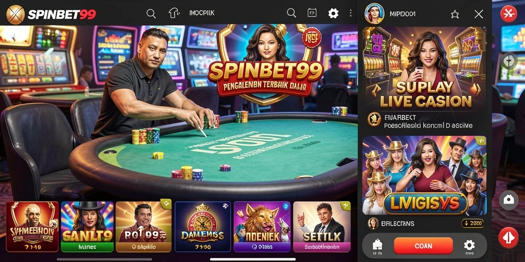 Gameplay menarik dengan dealer langsung dan suasana kasino nyata.