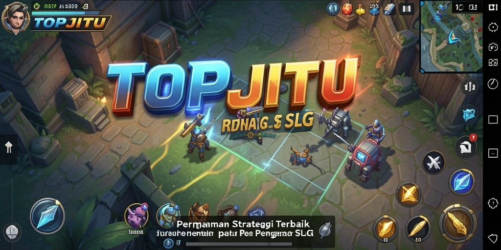 Tampilan gameplay epik di TOPJITU dengan strategi mendalam.