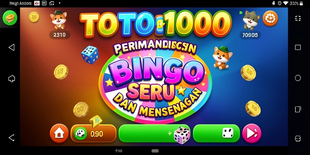 TOTO1000 menampilkan gameplay Bingo dengan antarmuka yang menarik.