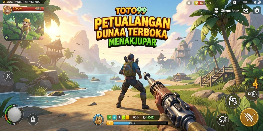 Screenshot gameplay TOTO99 menampilkan petualangan Open World yang seru.