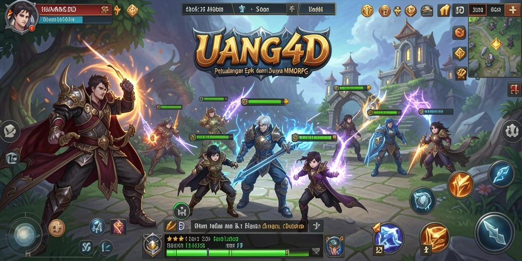 Tampilan gameplay UANG4D yang mendebarkan di dunia MMORPG.