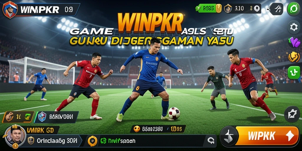 Tampilan seru dari gameplay olahraga di WINPKR.