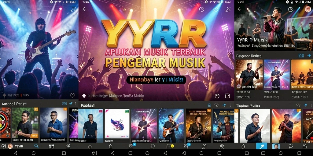 Screenshot gameplay YYRR menampilkan pengalaman bermain musik yang interaktif dan seru.